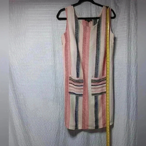 Charlie B Linen blend sleeveless Mini dress. Ladies  size S - Picture 3 of 7